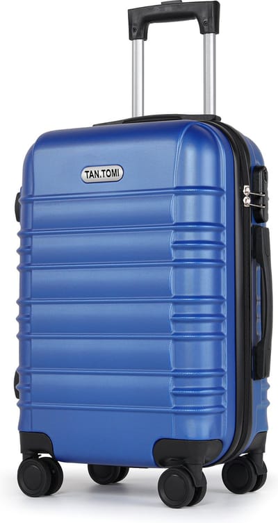 TAN.TOMI Handbagage Koffer - 41L - Cijferslot - Lichtgewicht - Trolley - Reiskoffer - 56x38x24cm - Hmelsblauw