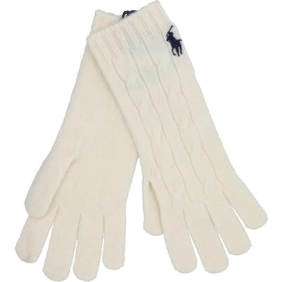 Polo Ralph Lauren Kabelgebreide Handschoenen Wc0676 107 WC0676-107 beige