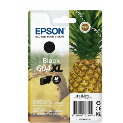 Epson 604XL inktcartridge 1 stuk origineel hoog (XL) rendement zwart