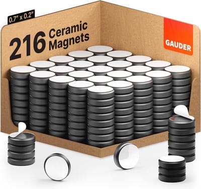 Zelfklevende Magneten voor Whiteboards en Koelkasten - 200+16 Stuks