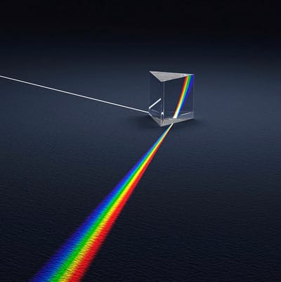 TIN-IN Driehoekige prisma - Glas - Fotografie - 80 x 25 x 25 - Optica - Leuk cadeautje – Driehoekig Glazen Prisma – Lichtbreking & Regenboog Effect – Fotografie Accessoire