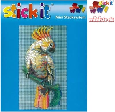 Stick-it Kaketoe, ca. 1.400 steentjes, compatibel met Ministeck