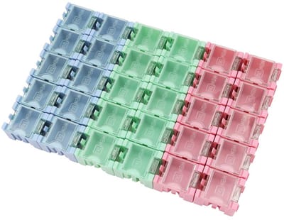 VT Goods - 30-delige Weerstand Condensator Box Organizer - Afneembare Organizer - Blauw Rood Groen - Voor Elektronische Componenten - Geschi...