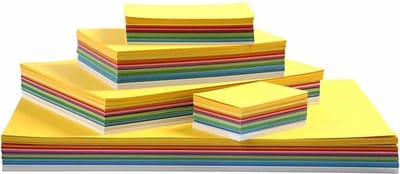 Karton - Hobbykarton - Lente Karton - 13 Verschillende Vrolijke Kleuren - DIY - Knutselen - A2, A3, A4, A5, A6 - 180 grams - Creotime - 1800 vellen