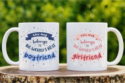 This mug belongs best BF & GF mok - Valentijn cadeautje voor hem - Valentijn cadeautje voor haar - Valentijnsdag - Verjaardag cadeau - Cadeau voor man - Cadeau voor vrouw - Grappige cadeaus - Mokken - Theeglazen - Koffiebeker