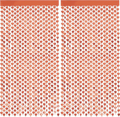 Deurgordijn Backdrop Glittergordijn Rose Goud Valentijn Versiering Glitter Folie Gordijn Versiering - 200*100 - 2 Stuks