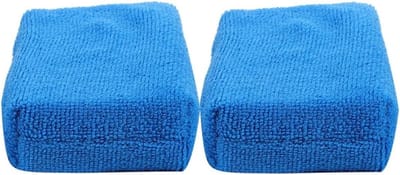 Microvezel Was Spons - Detail Pads - Auto Reinigen - Krasvrije Applicator - 13x9x4CM - Blauw