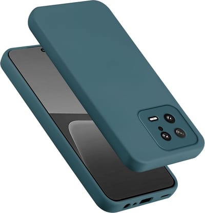 Cadorabo Hoesje geschikt voor Xiaomi 13 5G in LIQUID GROEN - Beschermhoes gemaakt van flexibel TPU silicone Case Cover