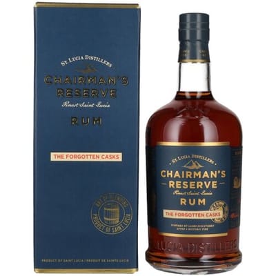 Chairman's Reserve THE FORGOTTEN CASKS Finest St. Lucia Rum 40% Vol. 0,7l in geschenkverpakking