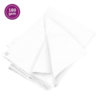 vidaXL - Dekzeil - 180 - g/m² - 4x8 - m - HDPE - wit