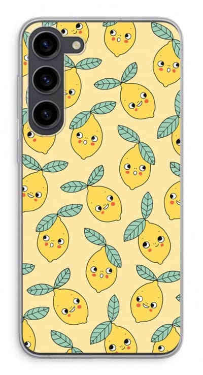 Case Company® - Hoesje geschikt voor Samsung Galaxy S23 Plus hoesje - Citroenen - Soft Cover Telefoonhoesje - Bescherming aan alle Kanten en Schermrand