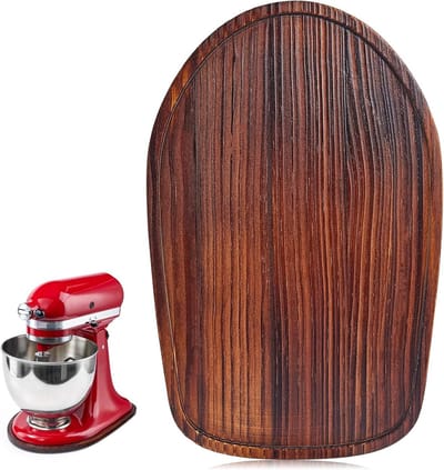 Mixer Onderlegger - Keukenmachine Schuif - Keuken Organisatie - Stabiele Houtconstructie - 4.5-5 Liter - Natuurlijk Hout