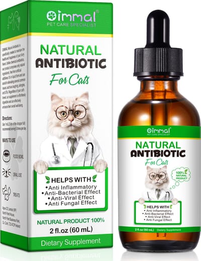 NATURAL ANTIBIOTIC FOR CATS - voedingssupplement en antibiotica voor de kat op basis van natuurlijke ingredienten - 60 ml