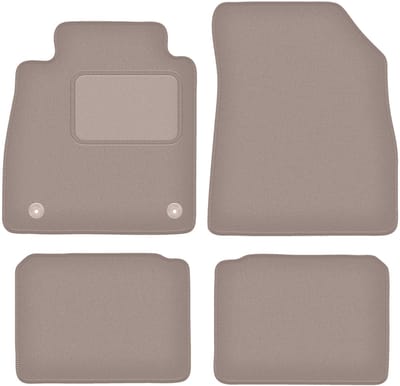 Beige velours matten voor: Nissan Micra K14 hatchback (2017-)