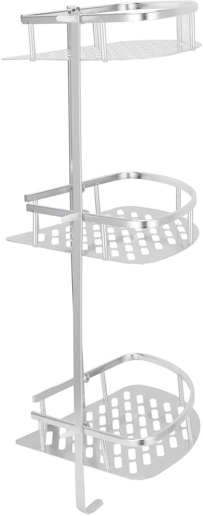 Dailygoods- Doucheplank 3 Lagen - Douche Organizer - Wandmontage - Opbergrek - Waterafvoer - Schokbestendig Aluminium - Douchecaddy