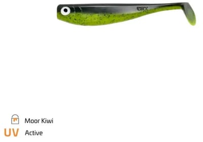 Zeck kunstaas Zander Gummi Moor Kiwi 9cm