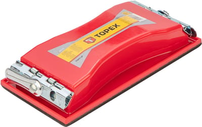 TOPEX - Schuurblok - 100 x 210 mm - Metalen Klemmen - Ergonomisch
