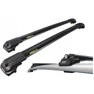 Dakdrager voor BMW X3 (E83) 2003-2010 Open Dakrailing-Aluminium-Wingbar-Zwart-Merk Turtle