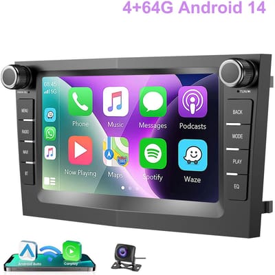 ESSGOO 4 + 64 GB CarPlay voor Opel Astra Corsa Zafira - Draadloos Apple Carplay en Android Auto - Android 14 - Radio met navigatie - 7 inch HD touchscreen - WIFI Bluetooth RDS MP5 - AHD Achteruitrijcamera