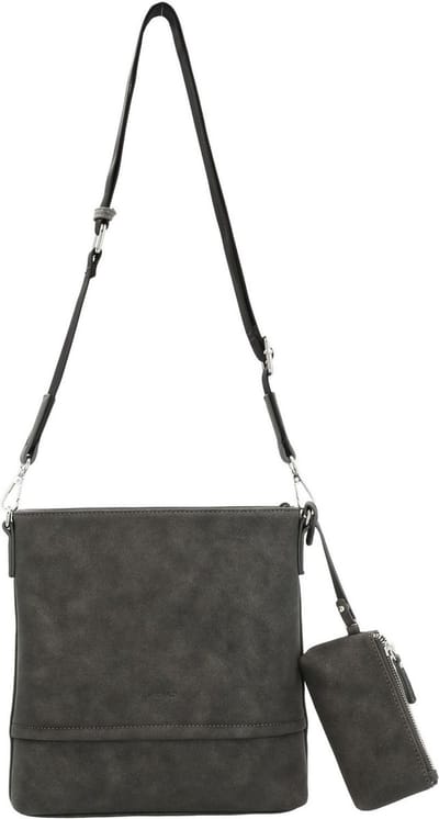 PICARD Schoudertas Valley Crossover Bag With Zip Black Antraciet