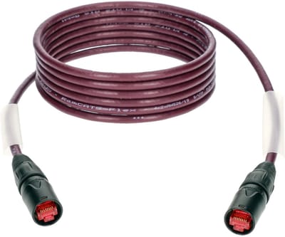 Klotz CAT-netwerkkabel, 10 m 2x etherCON, bordauxviolet - Kabel