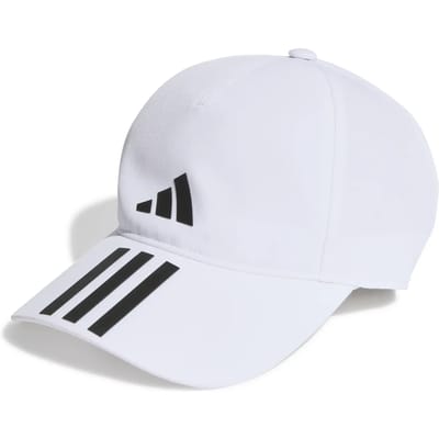 adidas Performance 3-Stripes AEROREADY Running Training Honkbalpet - Unisex - Wit