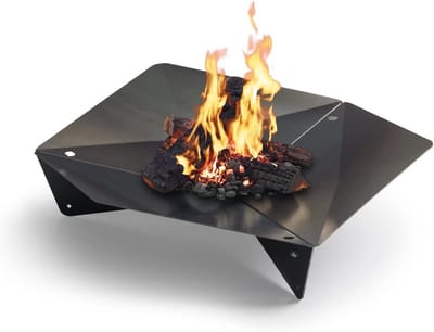 Design Vuurkorf en Grill voor Terras en Tuin - Corten Staal met Roestkleur