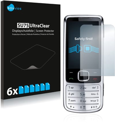 Savvies - Screenprotector voor Nokia 6700 classic - Folie Beschermfolie transparant 6 Stuks