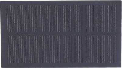 Zonnepaneel - Zonnecel - Batterijen Opladen - Weerbestendig Ontwerp - 107 x 61 Mm - Zwart