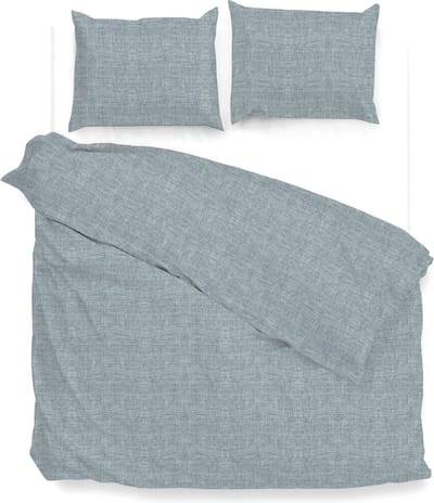 Zohome Lino Dekbedovertrek - Lits-jumeaux - 260x200/220 cm - Stone Blue