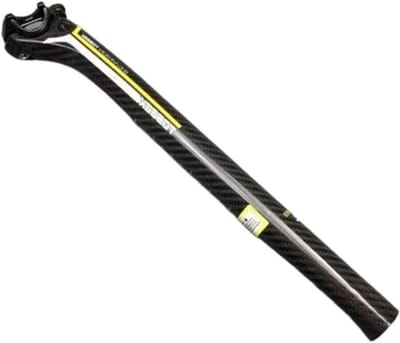 Carbon Zadelpen - Fietsonderdeel - Comfortabel Fietsen - Schokbestendig Ontwerp - 31.6x400mm - Groen