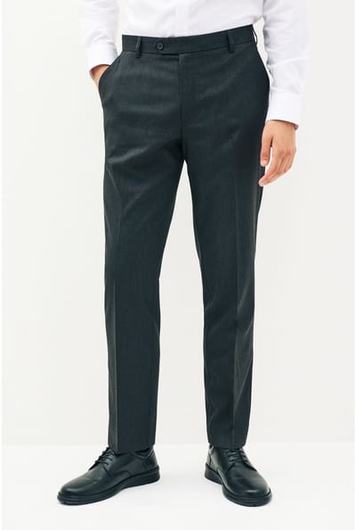 Next - Heren - Tailored fit - Chique stretchy broek - Grijs