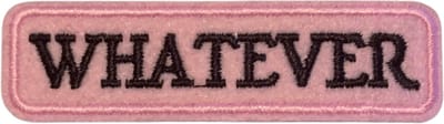Patchy® – Whatever Strijkpatch - Strijkapplicatie - Strijkembleem - Badge - Patches