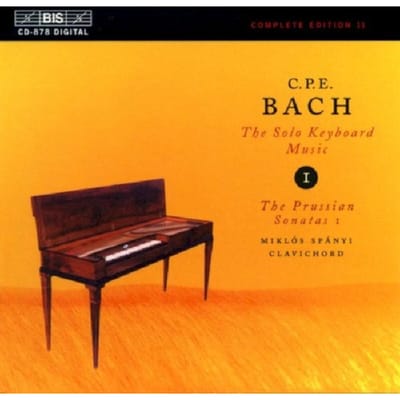 Miklós Spányi - C.P.E. Bach: Solo Keyboard Music Vol 1 (CD)