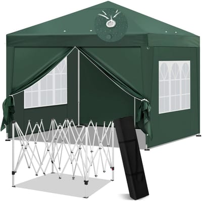 Opvouwbare partytent - Waterdicht - Evenemententent met ramen - Paviljoen voor tuin, festival, bruiloft, feest of camping