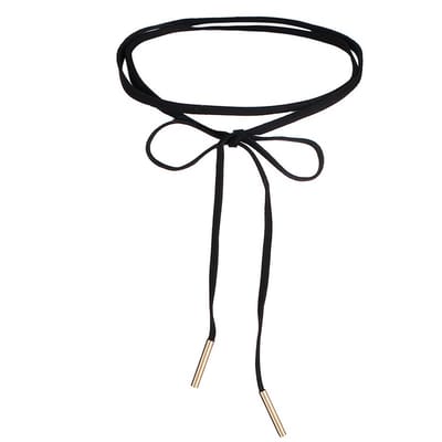 Jomide Choker Zwart Suède - Strik
