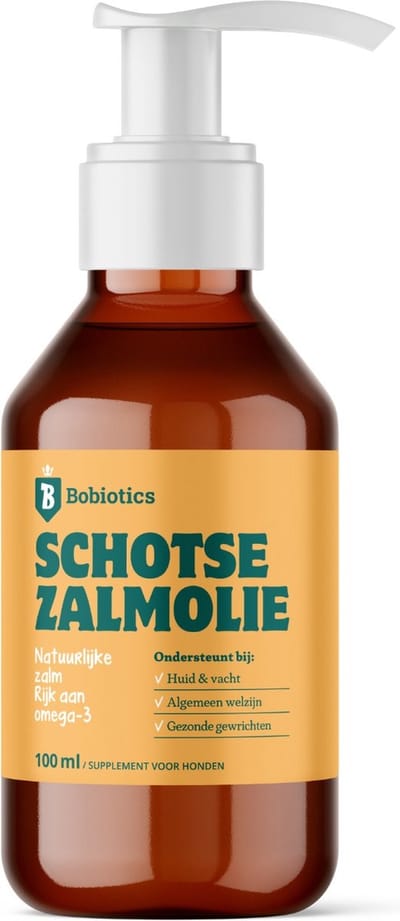 Zalmolie voor Honden – 250 ml – Met Handig Doseerpompje – 100% Natuurlijk – Rijk aan Omega 3 – Voor een Gezonde Huid, Glanzende Vacht & Soepele Gewrichten