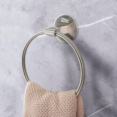 Zelfklevende Handdoekhouder Set van 2 RVS Handdoekrails van 15,8 cm voor Badkamer en Douche, Geen Boren Nodig