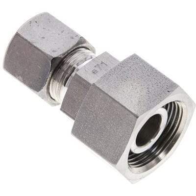 10S & 16S RVS Rechte Snijringkoppeling Draaidoorvoer 400bar FKM O-ring en Afdichtconus ISO 8434-1
