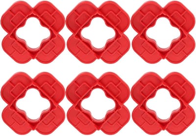 Dek Afstandhouders - Terras Plank Gereedschap - Precisie Uitlijning - Multi-Size Tool - 6 Stuks - Rood
