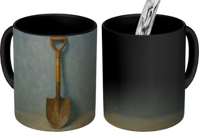 Magische Mok - Foto op Warmte Mokken - Koffiemok - Schep - Gereedschap - Schilderij - Magic Mok - Beker - 350 ML - Theemok