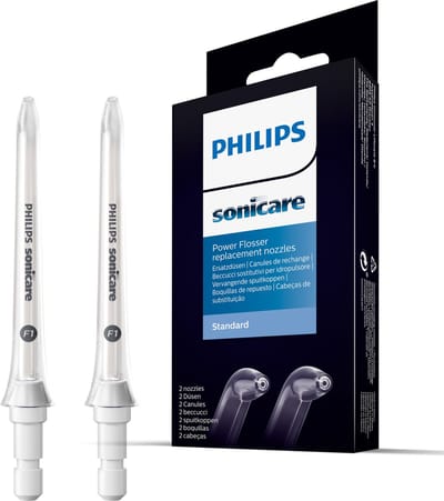 Philips Sonicare F1 Standard - Opzetstukjes Powerflosser - Monddouche - Waterflosser - HX3042/00