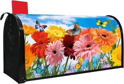 Brievenbushoezen Magnetisch - Brievenbus Covers - Tuin Decoratie - Waterdicht Oxford Doek - 21 x 18 Inch - Bloemenprint