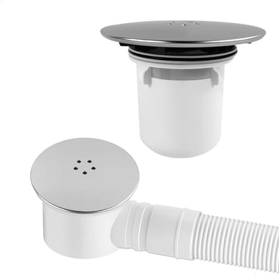 Afvoerplug - Douchegoot Deksel - Geurvrij Afvoeren - Snelle Waterdoorvoer - 90mm 115mm
