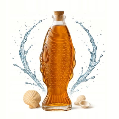 Bimberek - Glazen Vis Karaf - 500ml - Decoratie - Geschenk