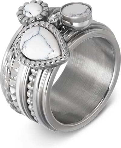 iXXXi invulring Inspired White R05902 Goud, Zilver, Rosé (2MM)