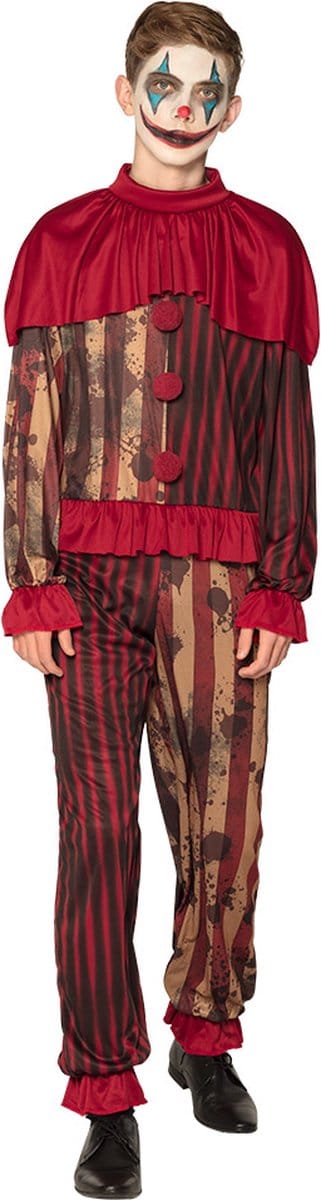 Boland - Kostuum Midnight clown (14-16 jr) - Volwassenen - Clown - Clown - Circus- Halloween - Horror