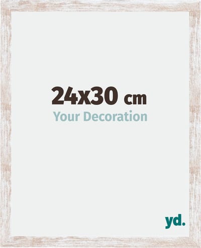 Your Decoration - Fotolijst 24x30 cm - MDF - White Wash - Catania