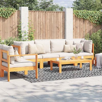 vidaXL - Buitenkleed - ARAKIL - 190x290 - cm - PP - wit - en - zwart