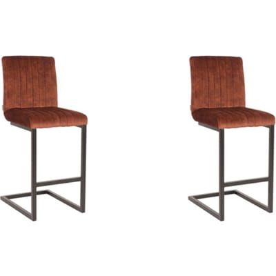 LABEL51 - Barstoel Milo - Rust - 53x41x100cm - Set van 2